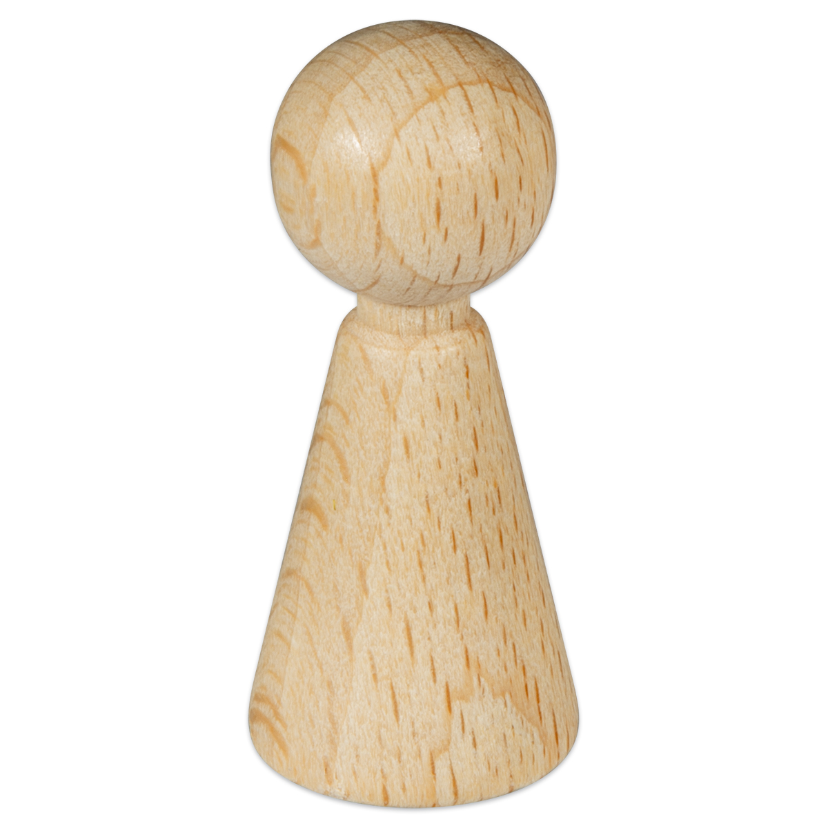 Figurenkegel mit Hals Holz Ø 15mm 36mm 25 St. natur