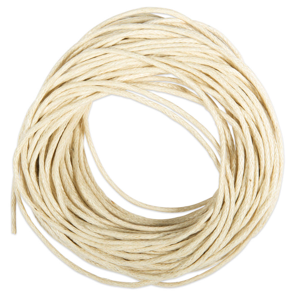 Kordel gewachst 1mm 10m natur