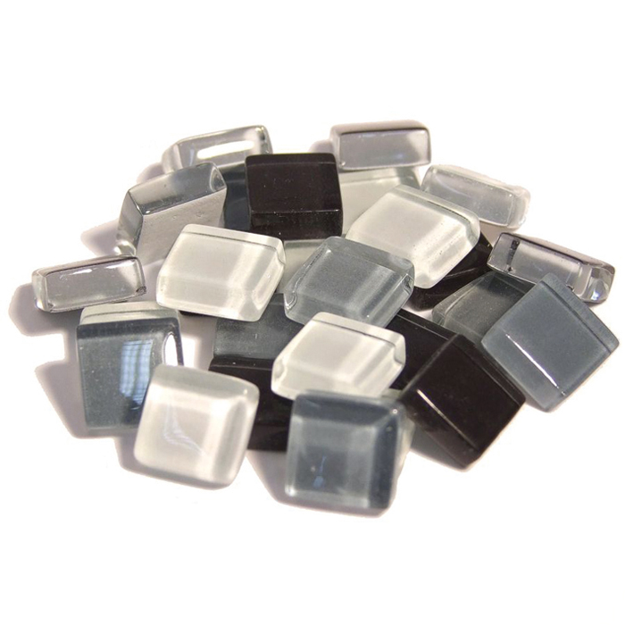 566002194BiMUTwLWChwN Mosaik Soft-Glas 10x10x4mm 1kg grau mix
