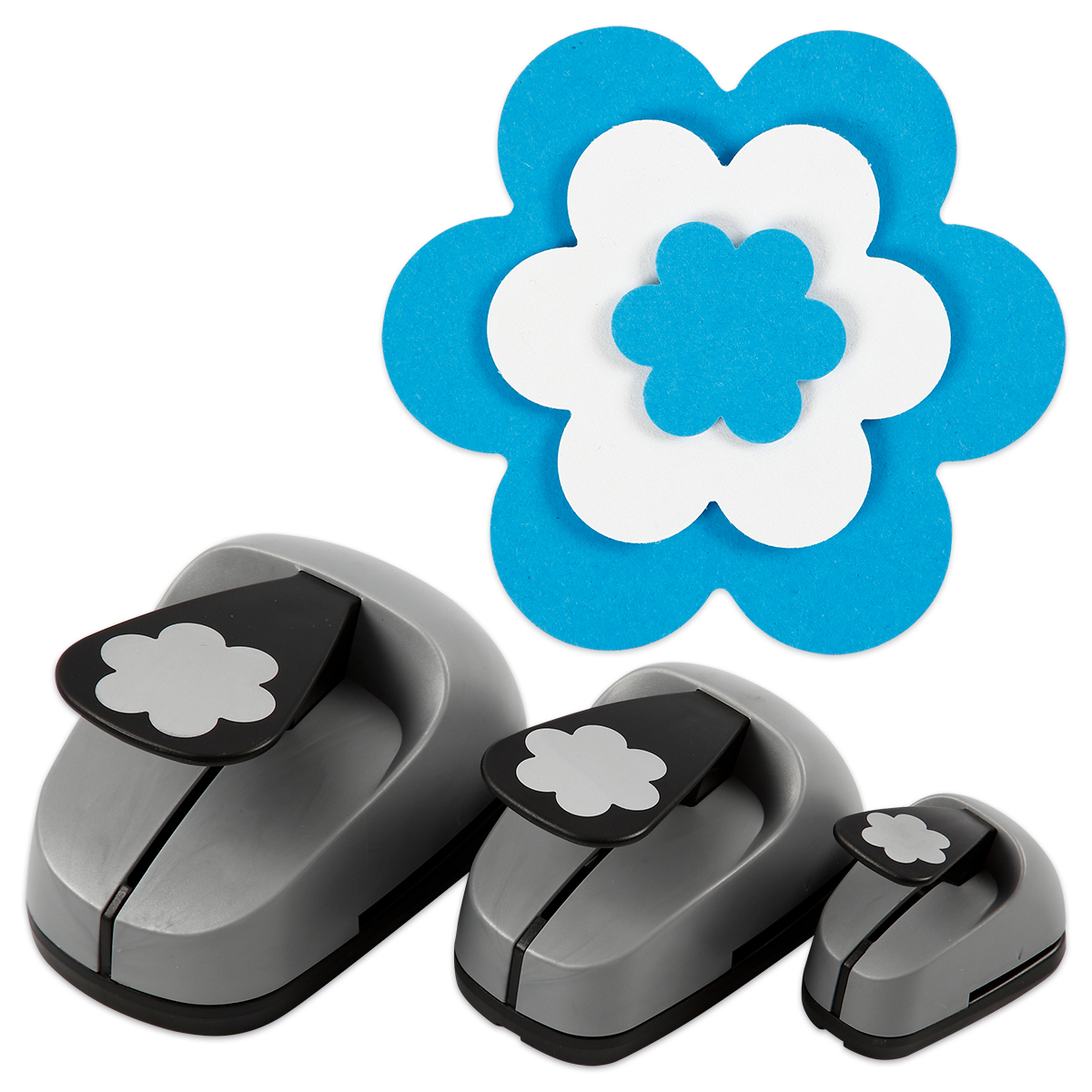 Motivlocher/Stanzer 3er-Set Blume