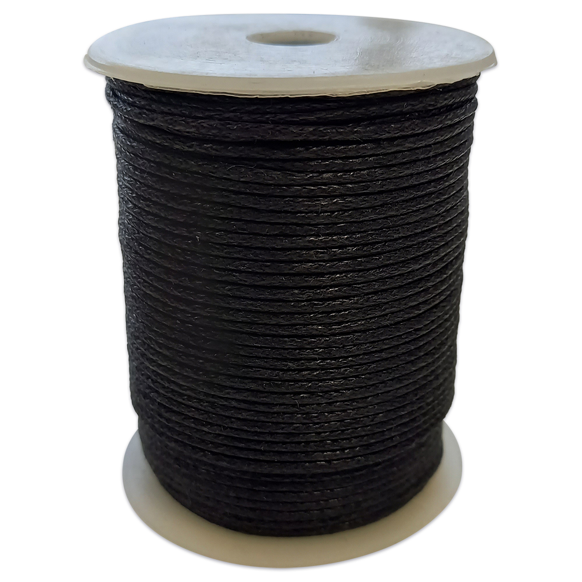 Baumwollkordel gewachst 1,5mm 50m schwarz