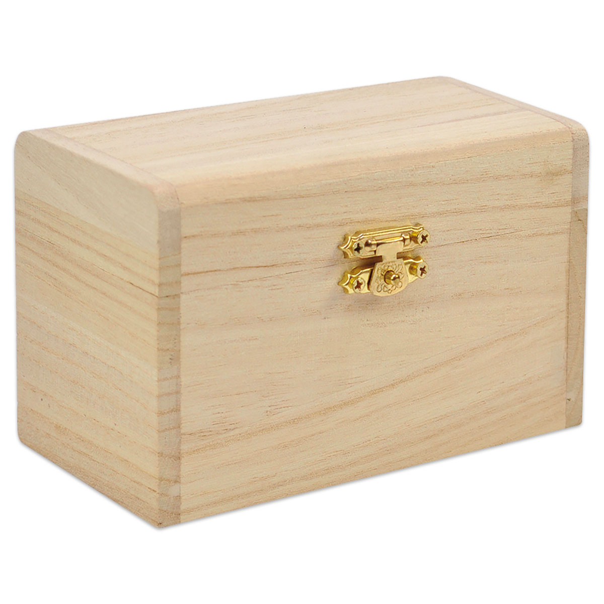 Schatzkistchen Schnappverschluss h8cm 13x7cm natur