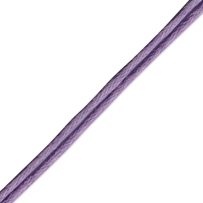Kordel gewachst 1mm 80m violett