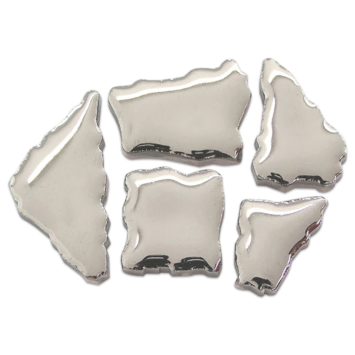 Flip-Keramik 2-6cm 3kg ca. 260 Steine deluxe silberfarben