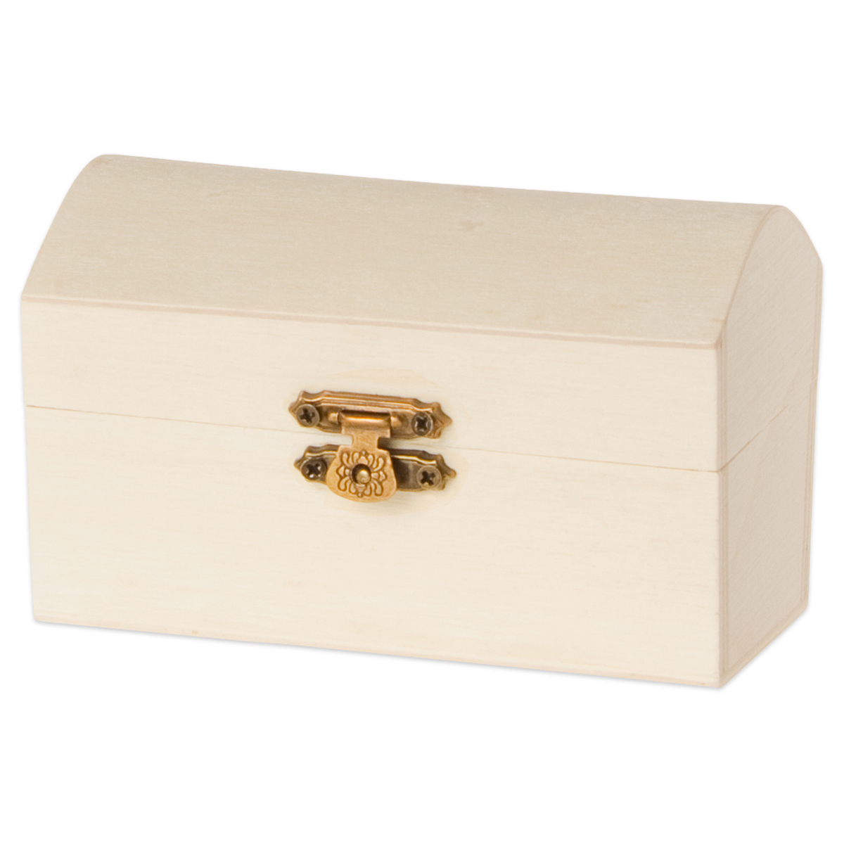 Holzkiste Piratenschatz ca. 12x6,5x7cm natur