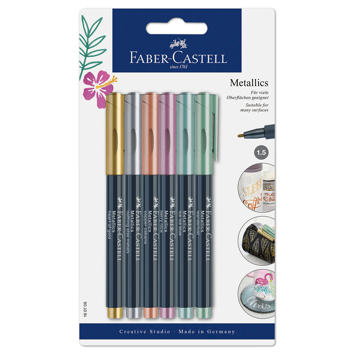 Metallics Marker 6 St./Farben