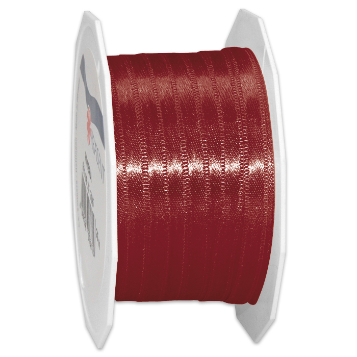 Satinband 3mm 50m bordeaux