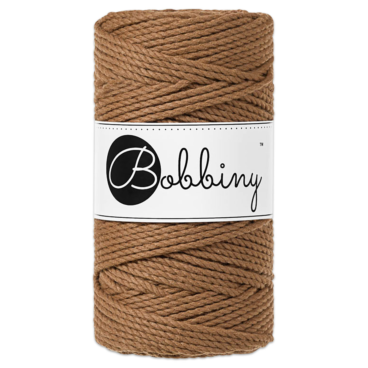 Bobbiny 3PLY Makramee-Kordel Ø 3mm caramel