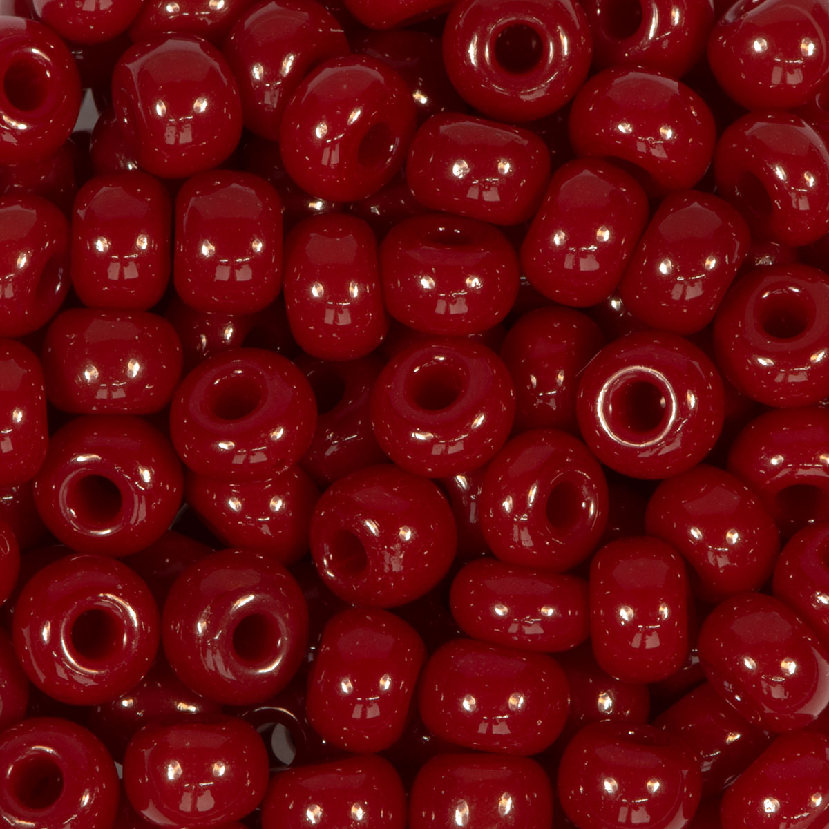 Rocailles satt glänzend 4,5mm 17g dunkelrot