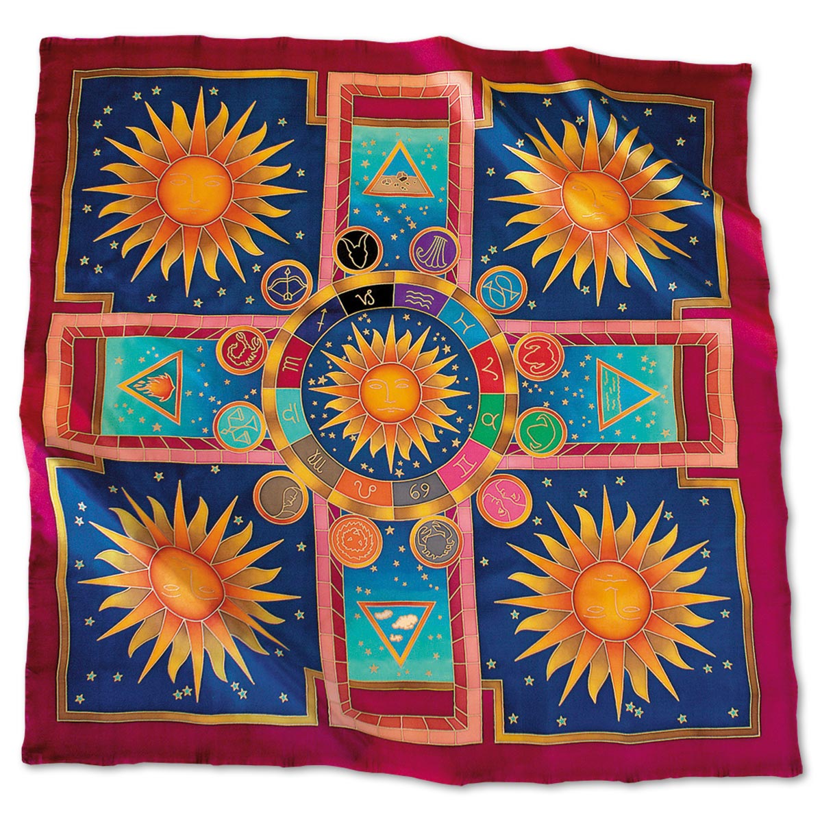 Tuch Gutta gold 90x90cm Zodiac naturweiß