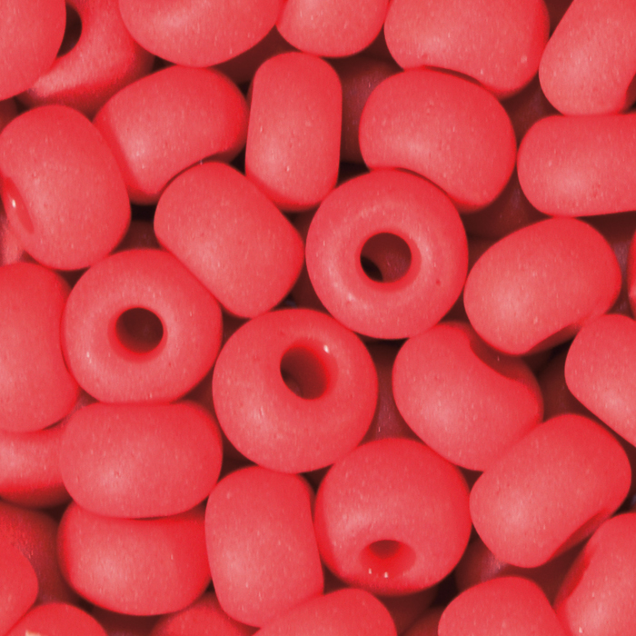 Rocailles satt matt 2,6mm 17g rot