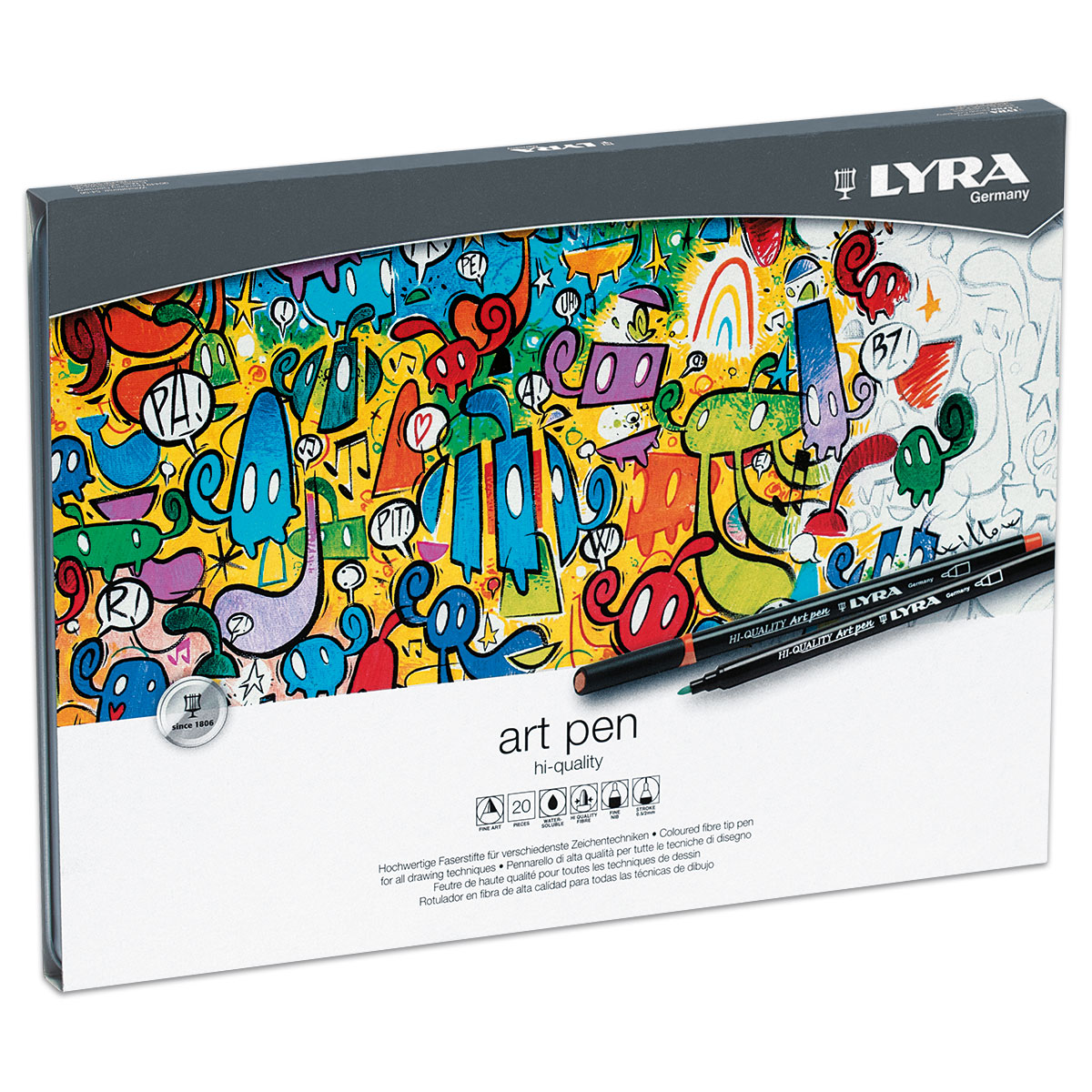 Hi-Quality Art Pen 20 Fasermaler/Farben