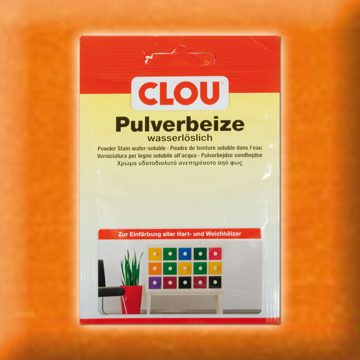 Wasserlösliche Beize orange