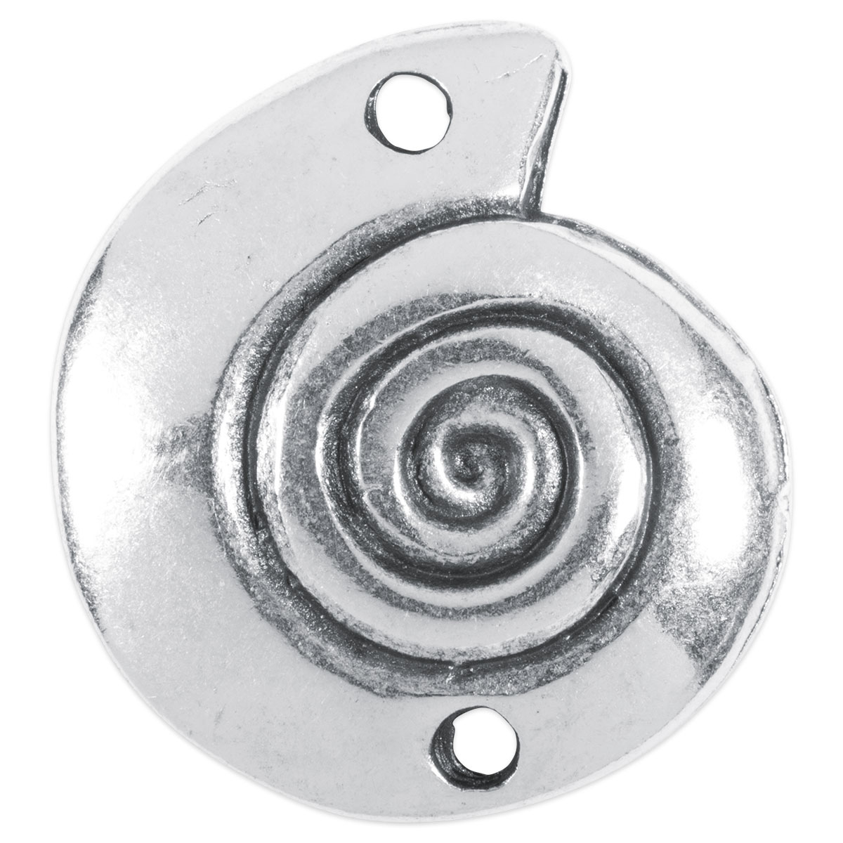Metallzwischenteil Schnecke ca. 20mm altplatinf.