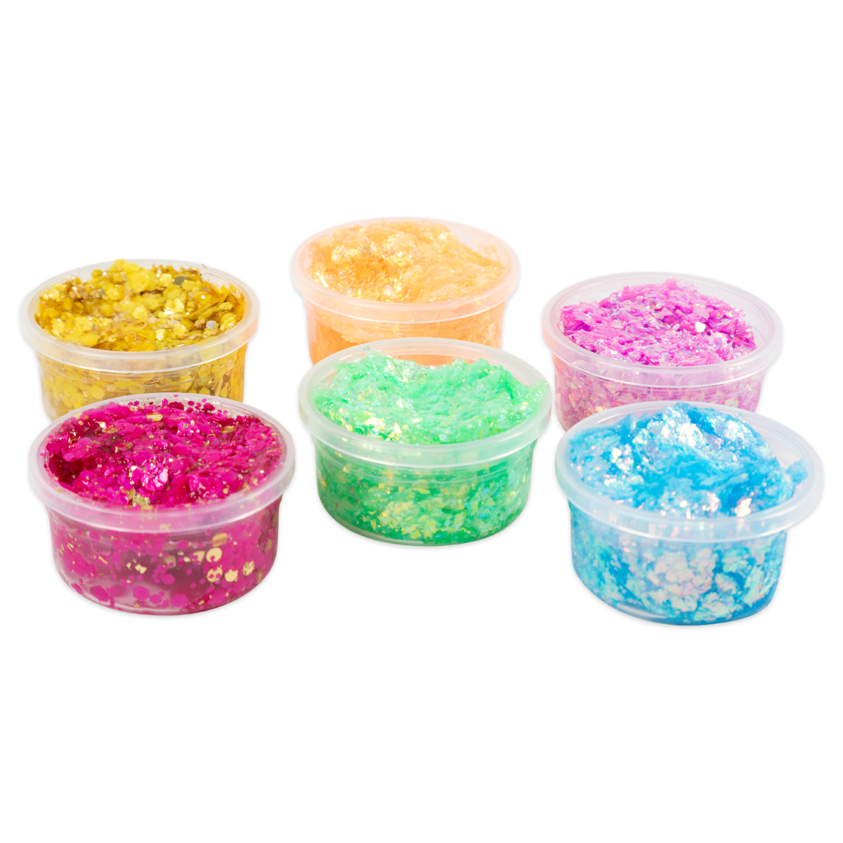 Glitter Clay Sortiment Modelliermasse 6x20ml