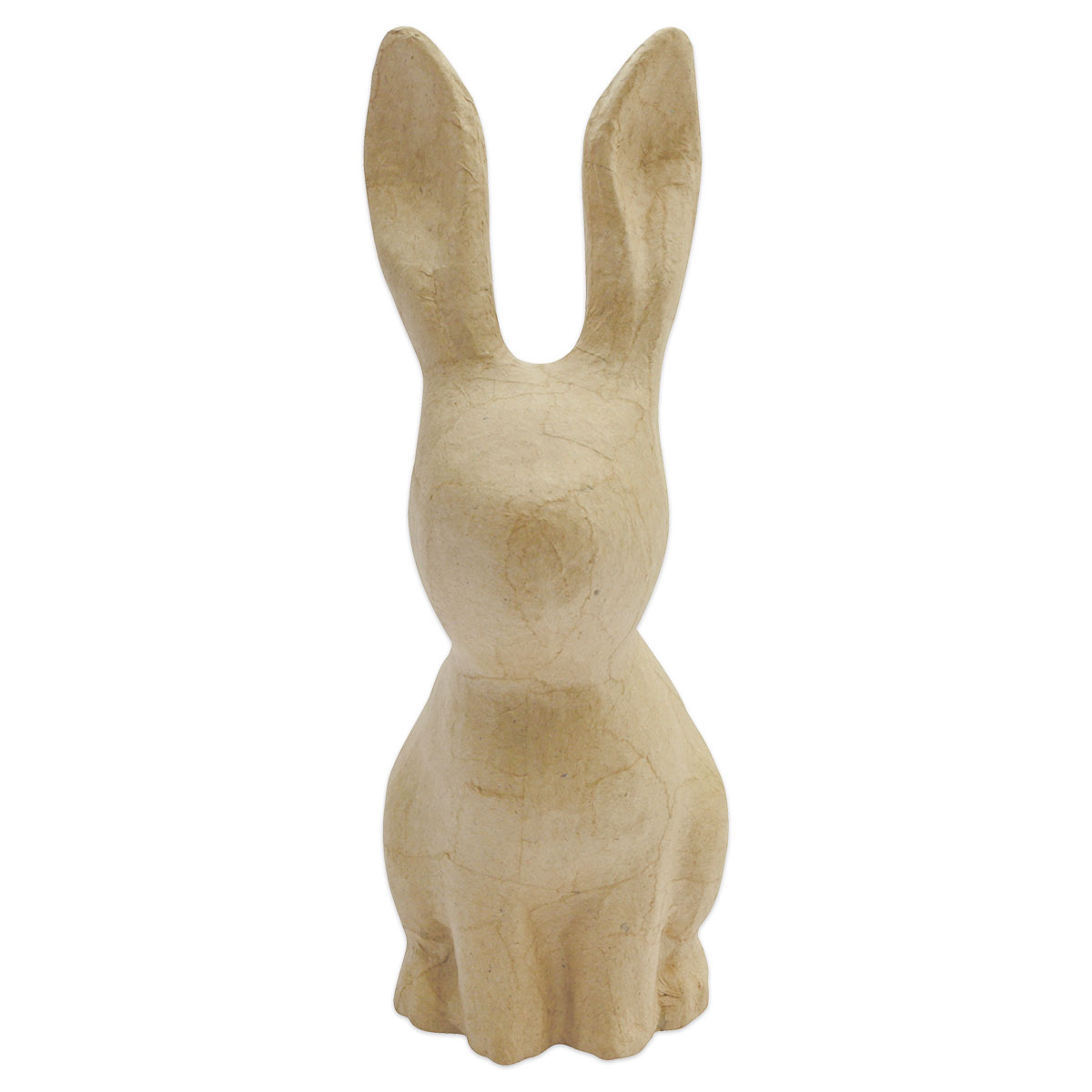 Kaninchen mit langen Ohren Pappmaché 21x9x8cm