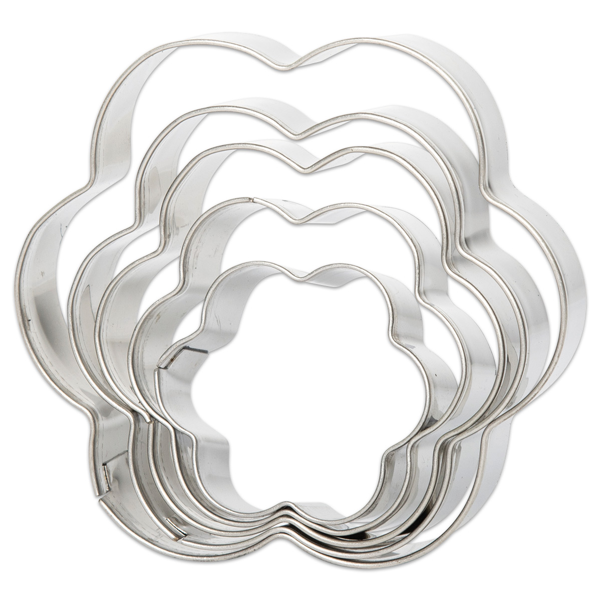 Ausstechförmchen Metall 5er Set Blumen