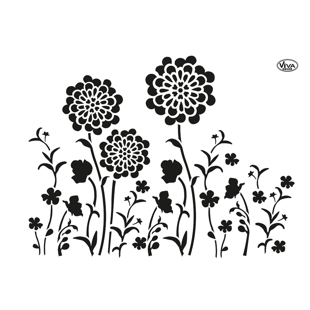 523066007zuY3iRtsrMeD Universal-Schablone A3 Blumenwiese