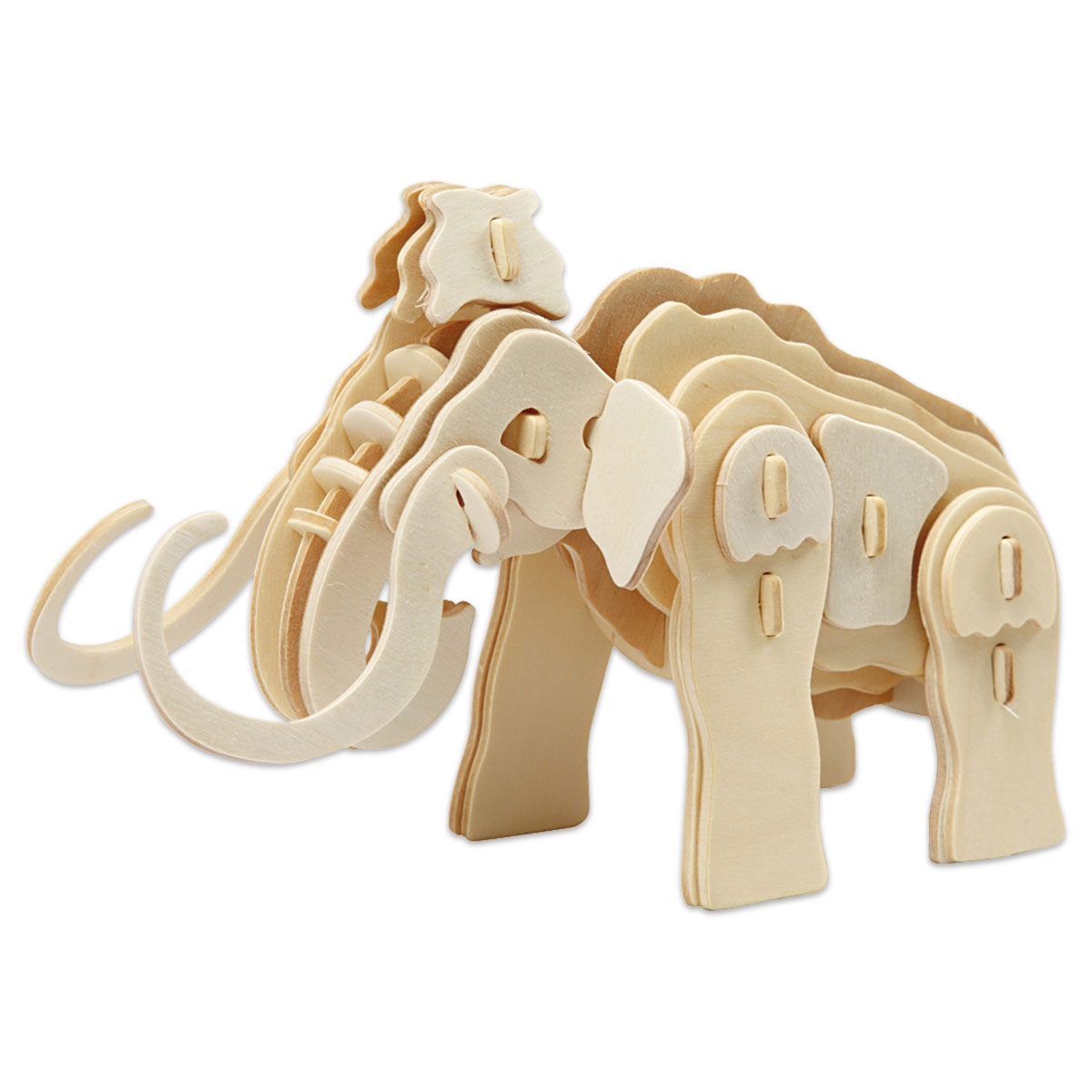 Holzbausatz Mammut ca. 19x8x11cm 39 Teile