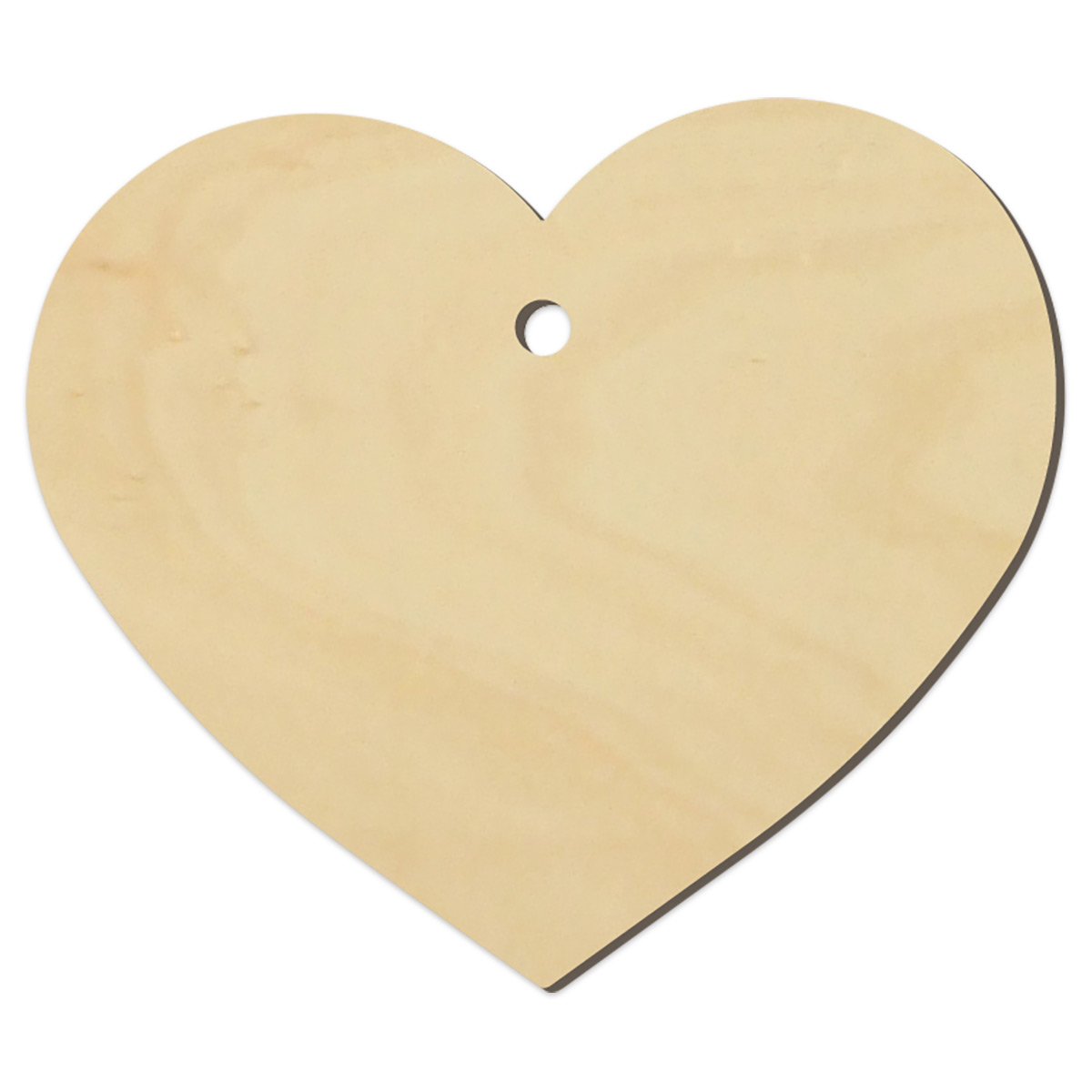 Memoschild Herz Pappelsperrholz 3mm ca. 10x12cm natur