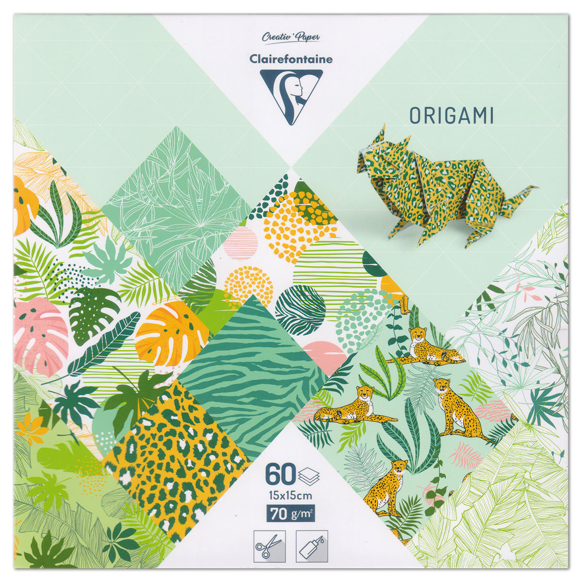 Origami-Papier 15x15cm 60 Bl. Exotische Frische
