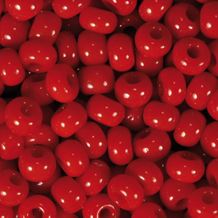 Rocailles satt glänzend 2,6mm 17g dunkelcorall