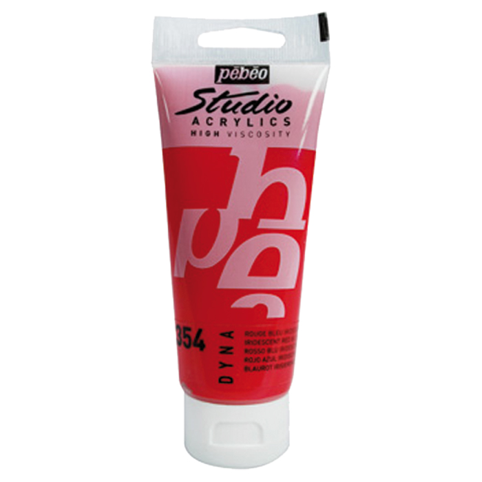 Acrylfarbe irisierend 100ml blaurot