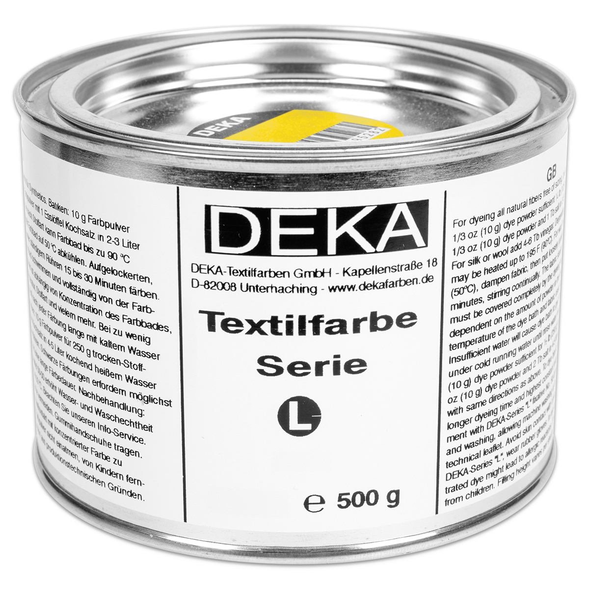 Deka-Serie L Textilfarbe 500g gelb