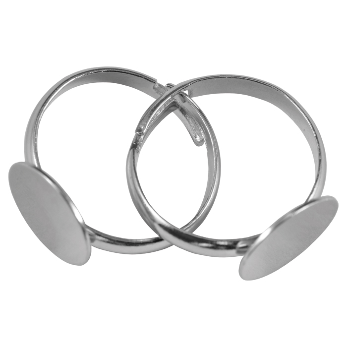 52870000N9rspj9E18IrT Fingerring mit Platte Metall Ø 12mm 2 St. platinf.