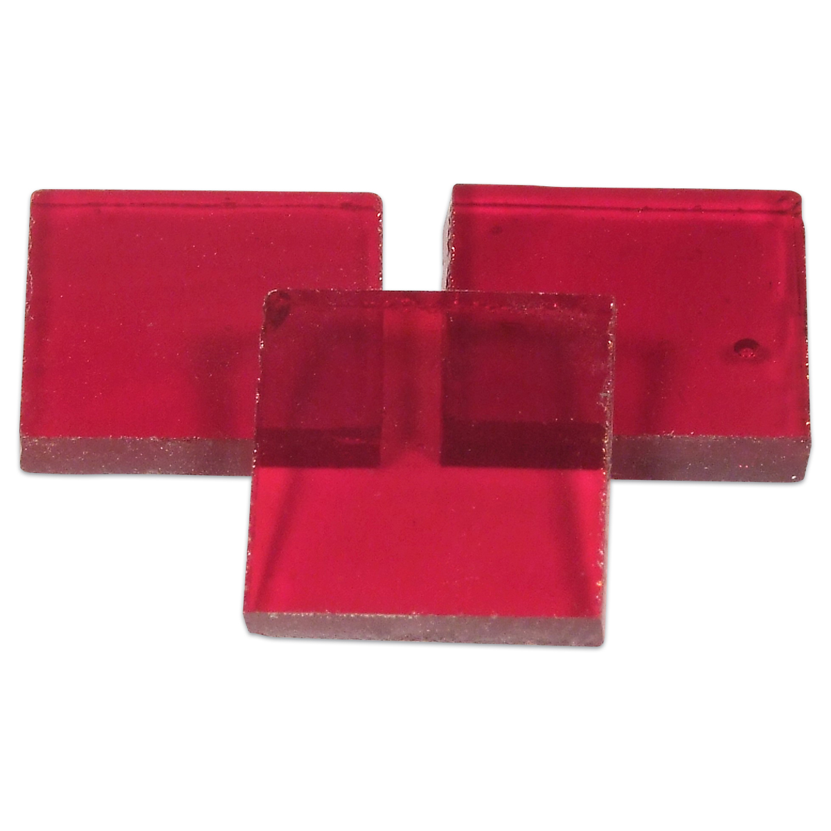 Tiffany-Glasmosaik 10x10x4mm hochtransp. rubin Tiffany-Glasmosaik 10x10x4mm hochtransp. rubin