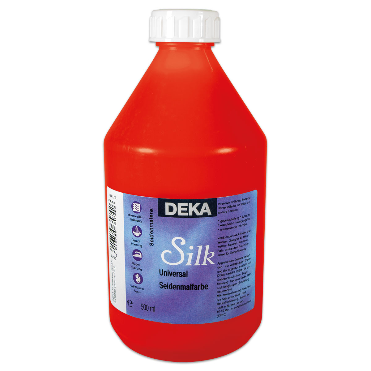 Deka-Silk Seidenmalfarbe 500ml mohnrot