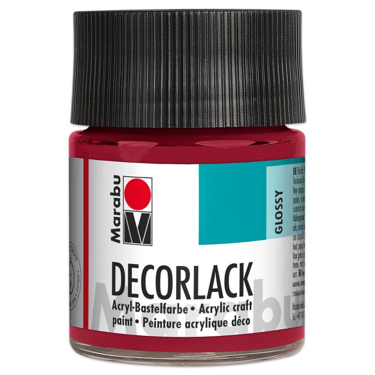 Decorlack Acryl glänzend 50ml karminrot