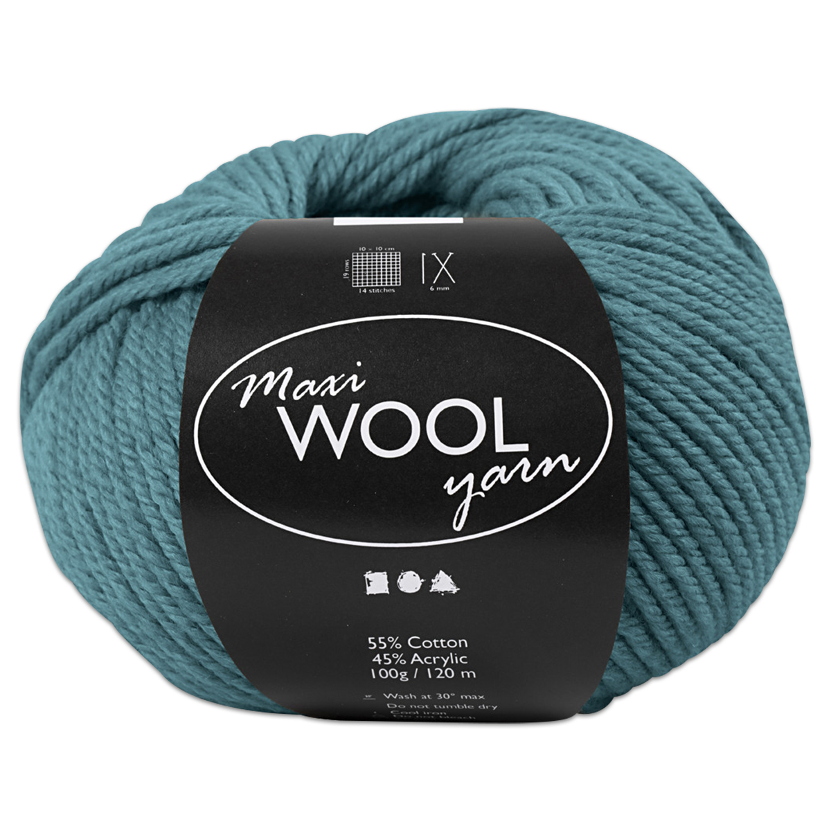 Garn Maxi-Wolle ca. 100g petrol