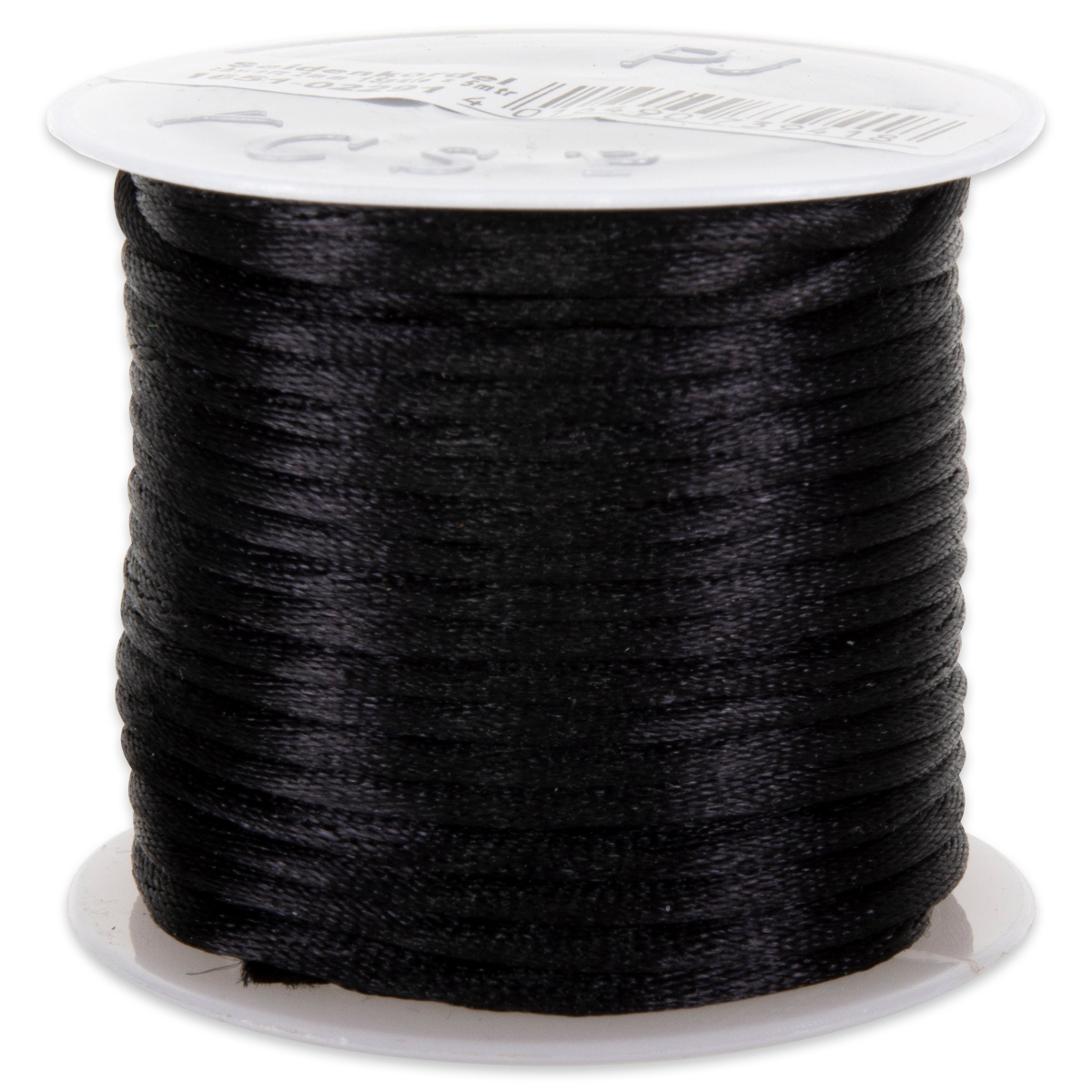 Seidenschnur glänzend 2mm 5m schwarz
