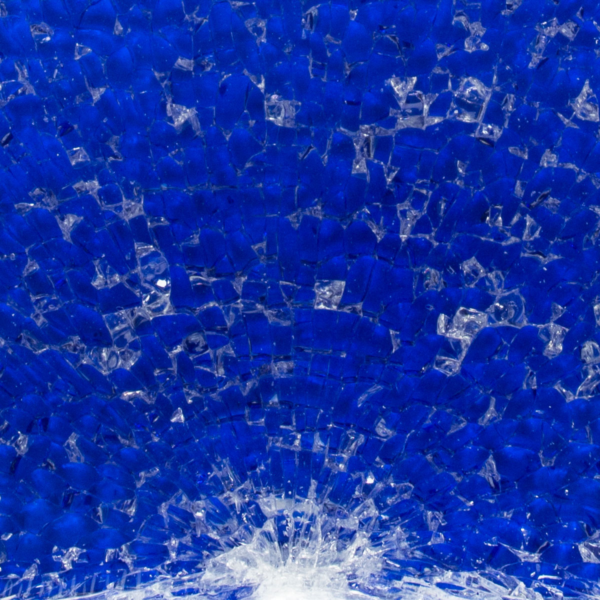 Safety-Glasplatte ca. 3mm 15x20cm blau