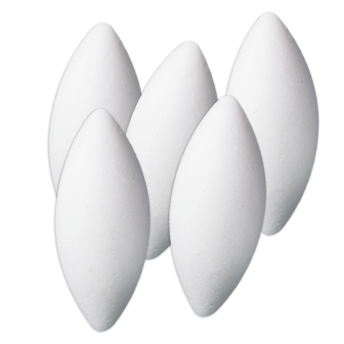 Styropor-Zapfen weiß 10cm 5 St.