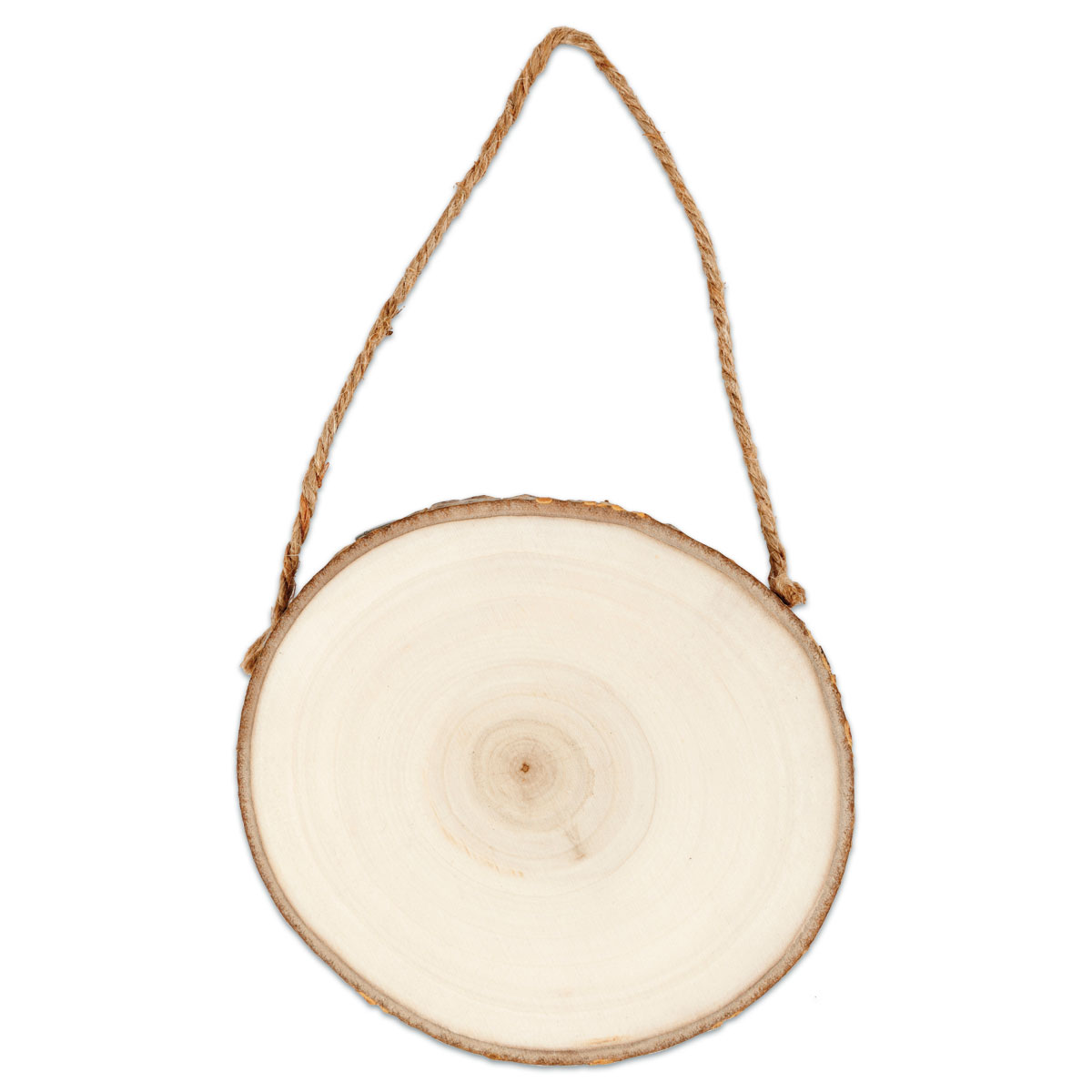 Türschild Holz mit Rinde Ø ca. 11-14cm