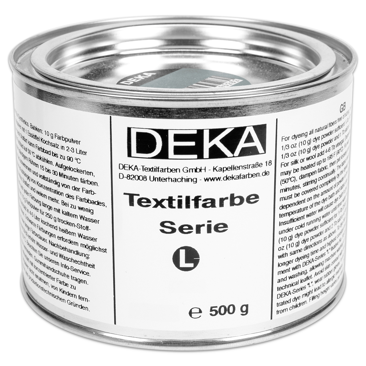 Deka-Serie L Textilfarbe 500g perlgrau