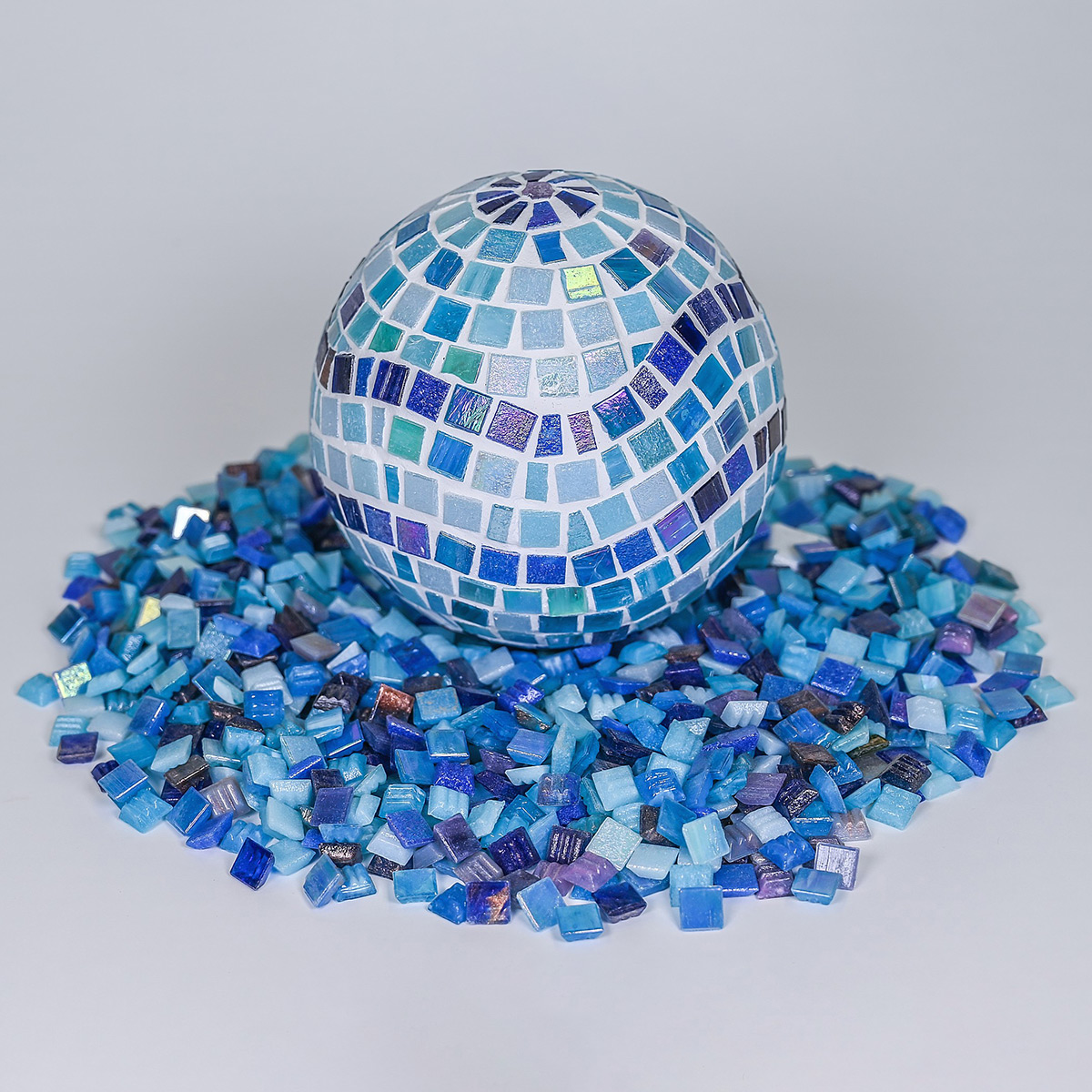 Glasmosaik Joy Deluxe 20x20x4mm 200g blau mix Glasmosaik Joy Deluxe 20x20x4mm 200g blau mix