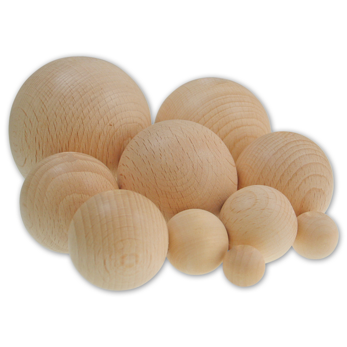 Holzkugeln ohne Bohrung 40mm 25 St. natur