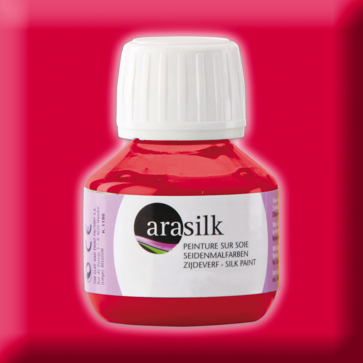 Arasilk 50ml Rouge vif/leuchtrot