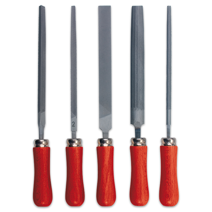 58700060WRDutkXJ2I2Ju Bastlerfeilenset 5-teilig 150mm lang Hieb 1