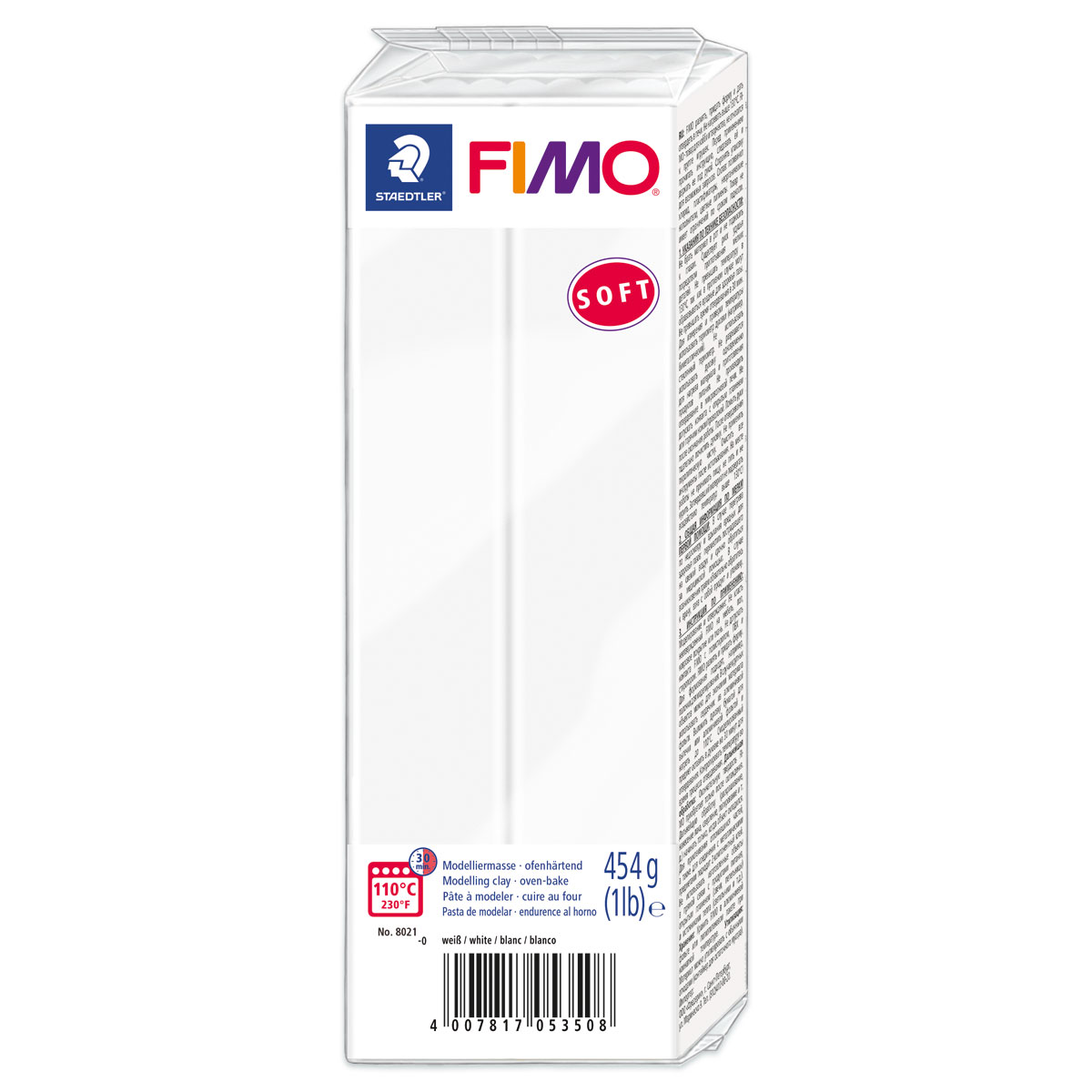 FIMO soft Großblock 454g weiß