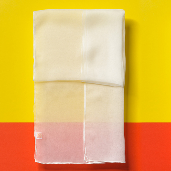 Schals Chiffon 3,5 ca. 150x45cm 6 St. naturweiß