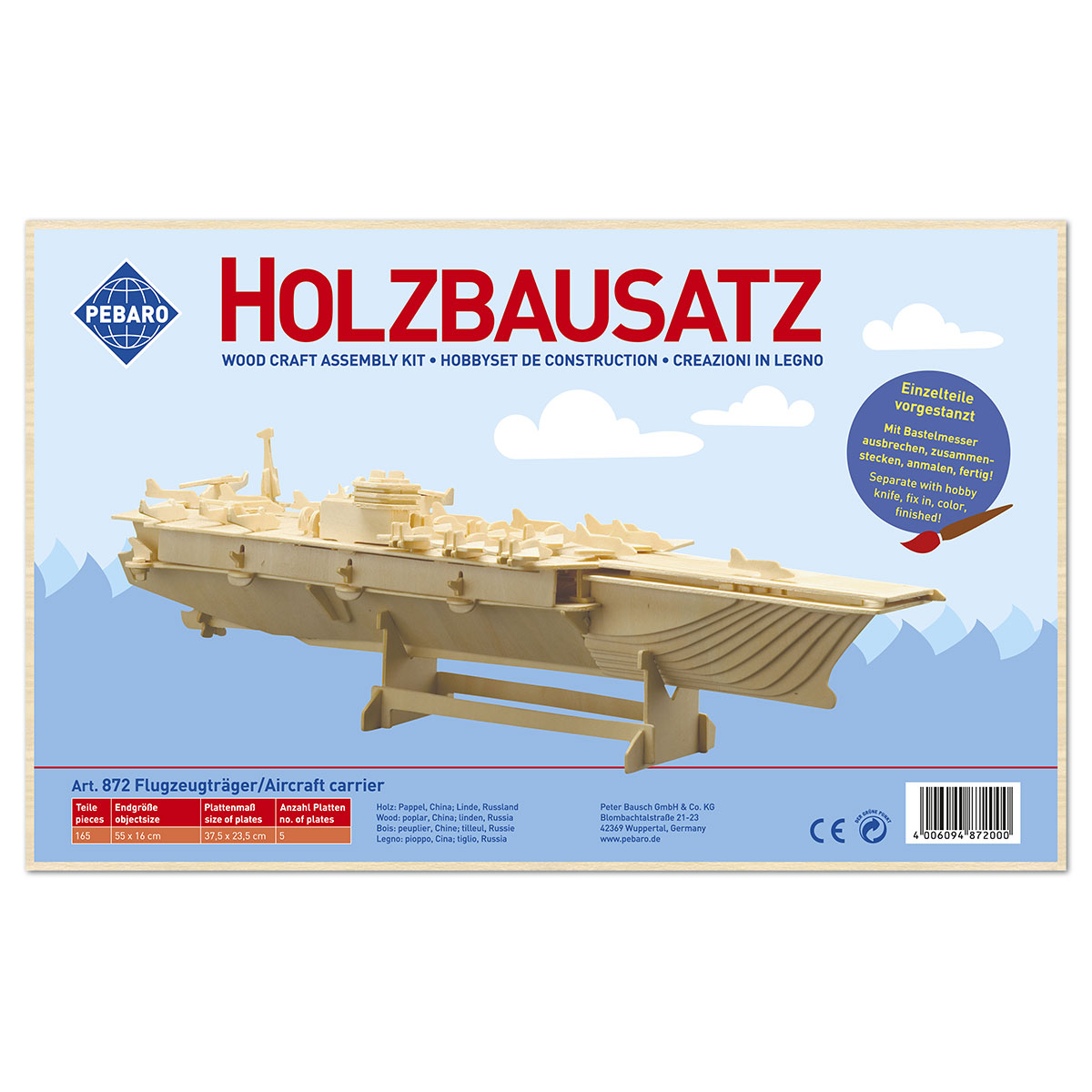 58708720_1 Holzbausatz Flugzeugträger 55x16cm 165 Teile