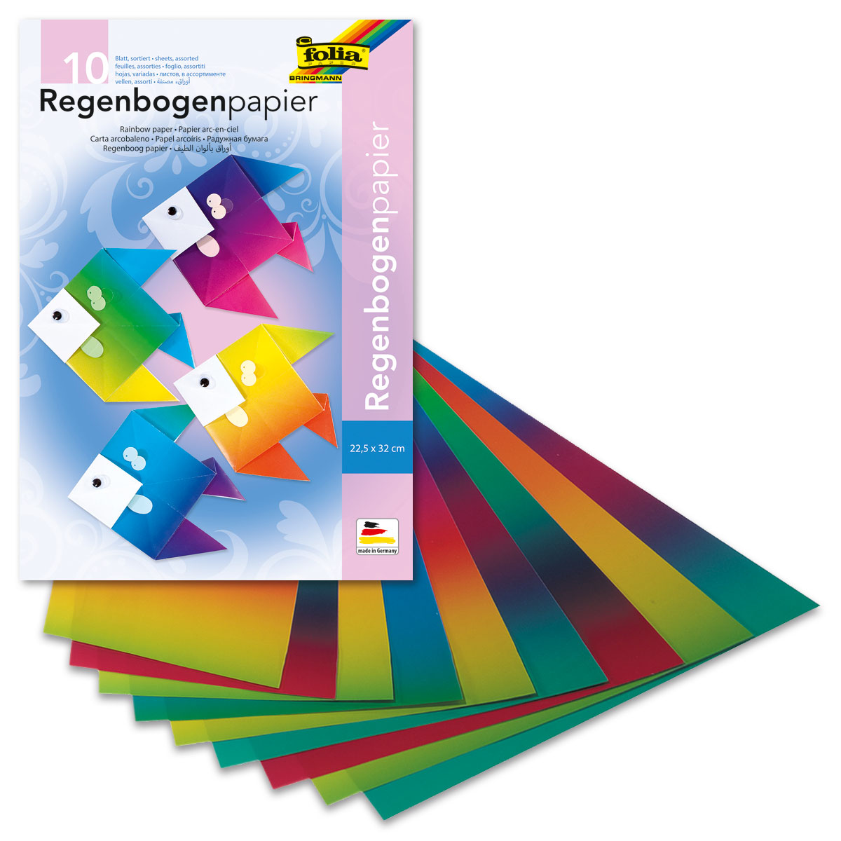 Regenbogen-Tonpapier 35x50cm 20 Bl.