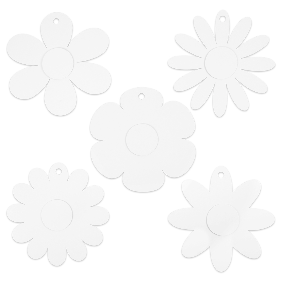Blumen-Aufhänger Karton 15 St. weiß