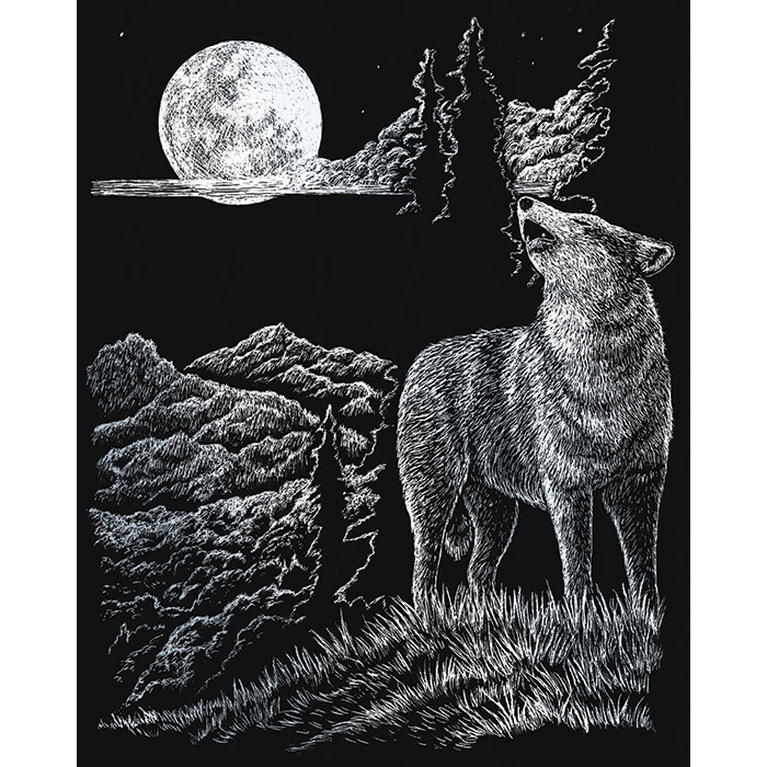 56300133dF5JsnrFP1kas Kratzbild silber 20,3x25,4cm Wolf&Mond