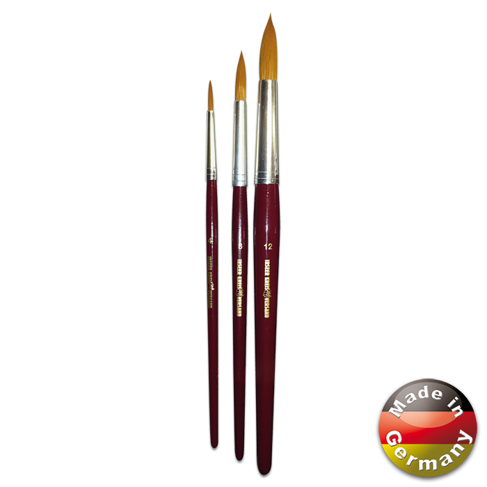 54797405CCQGscuOs5qGd Pinsel Synthetik rund 3er-Set Gr. 4/8/12