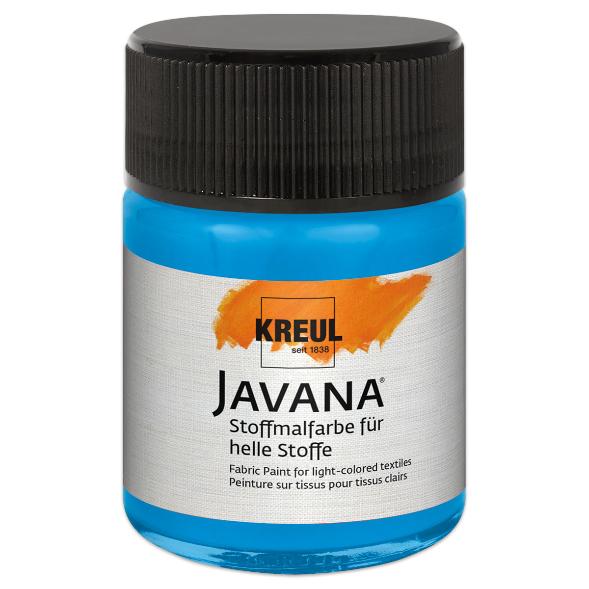 KREUL Javana Stoffmalfarbe helle Stoffe 50ml azurblau